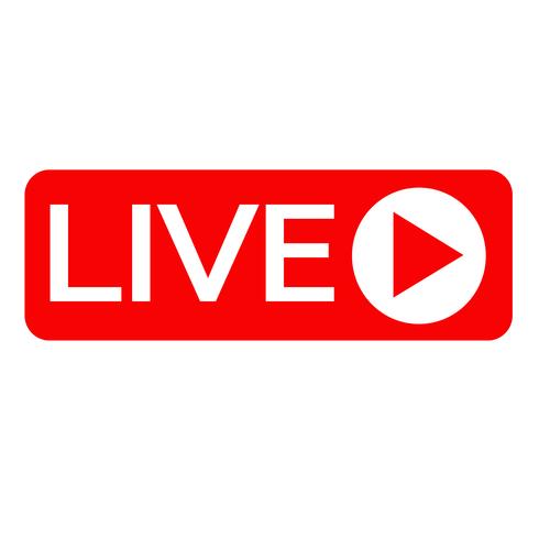 Live streaming online teken vector ontwerp