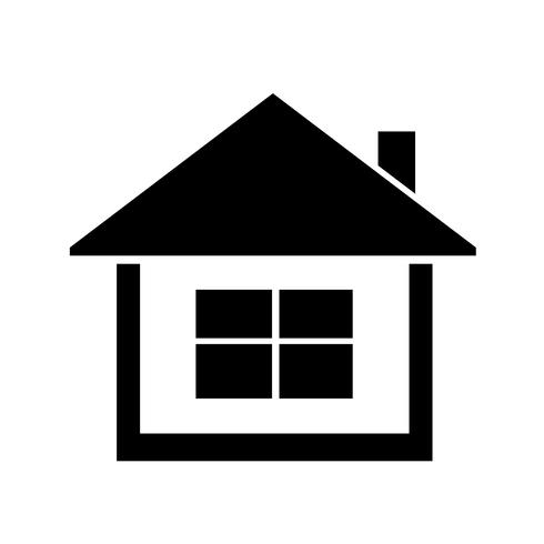 huis pictogram eenvoudig symbool vector