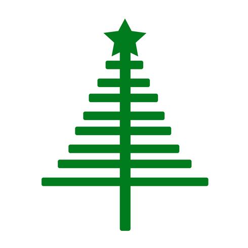 Kerstboom pictogram vector