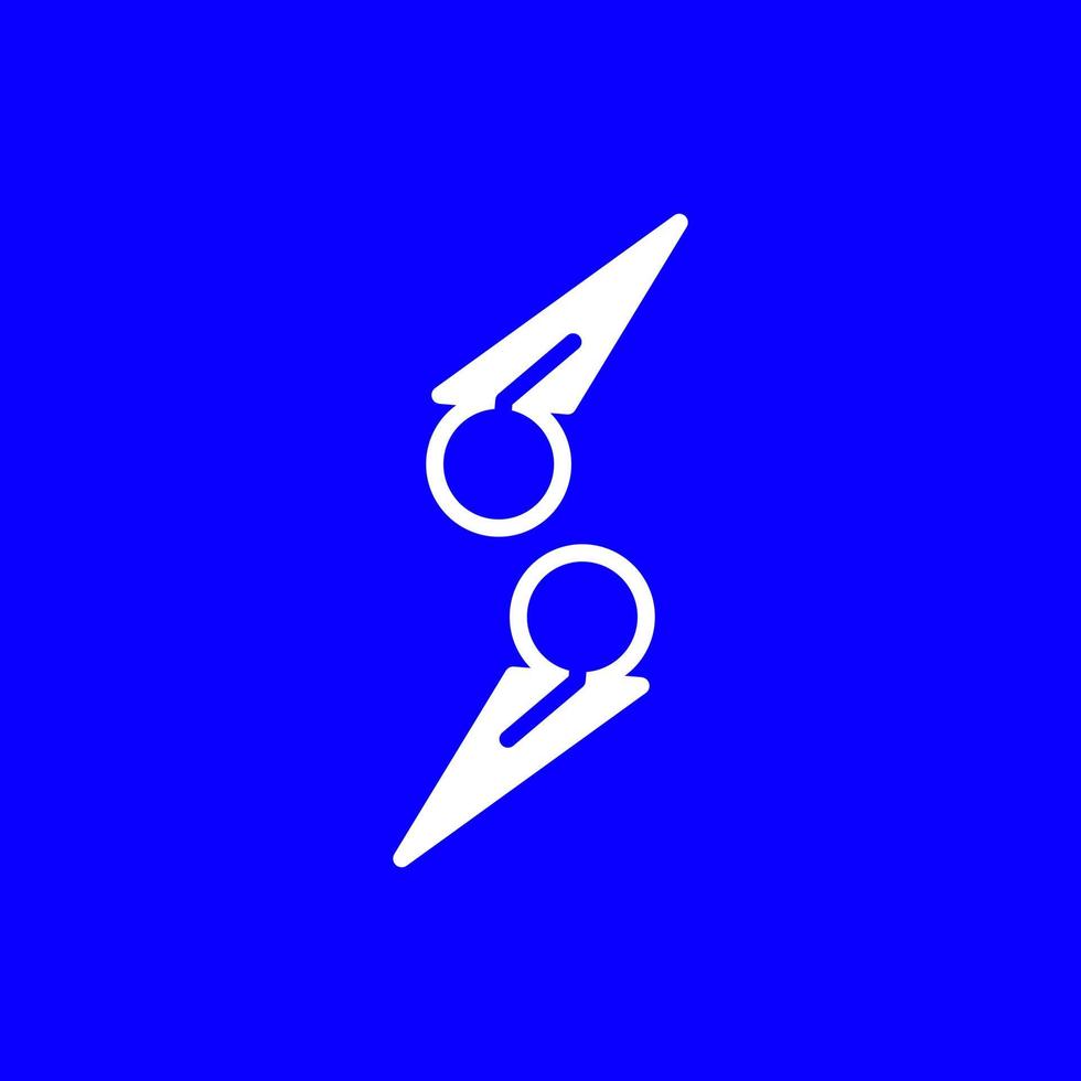 s super tech eenvoudig logo-ontwerp vector