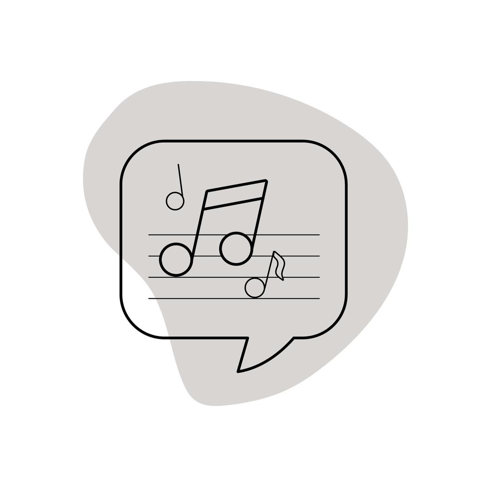 muzieknoten, melodie-instellingen vectorpictogram voor muziek-apps en websites. vector