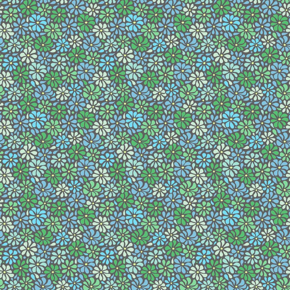 abstract vector naadloos bloemenpatroon. mooie bloemblaadjes. druppels water. spatten van gekleurde verf.