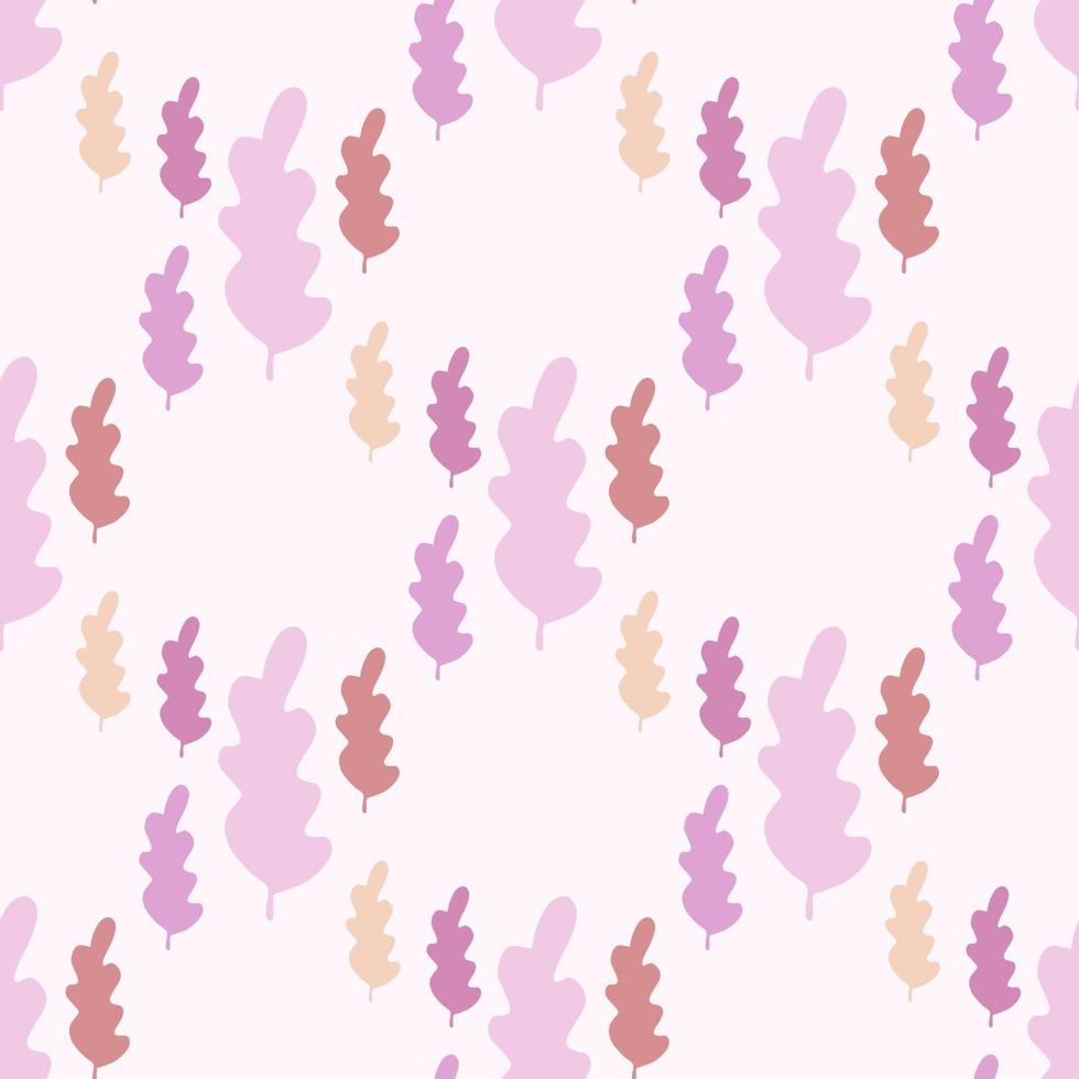 herfstbladeren naadloos patroon in pastelkleuren. blad tak achtergrond. vector