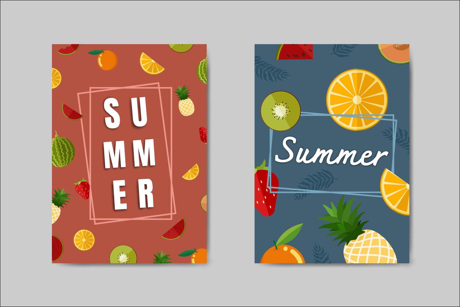 Mooie zomer kaart belettering kaart vector