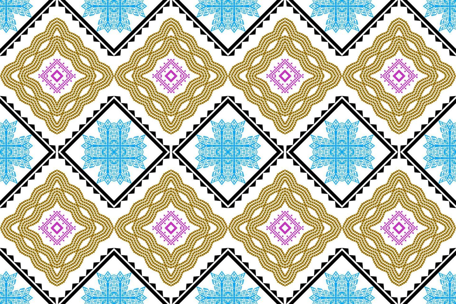 geometrische etnische oosterse traditionele pattern.figure tribal borduurwerk style.design voor behang, kleding, verpakking, stof, vectorillustratie vector