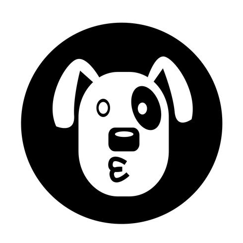 Hond pictogram vector