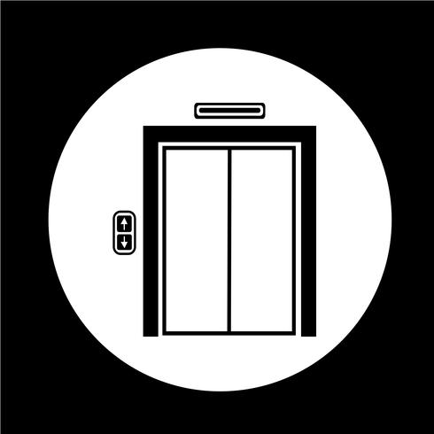 lift pictogram vector