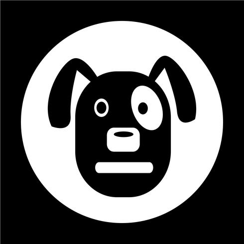 Hond pictogram vector