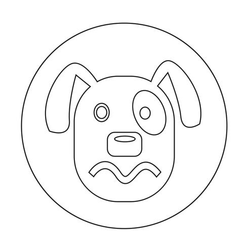 Hond pictogram vector