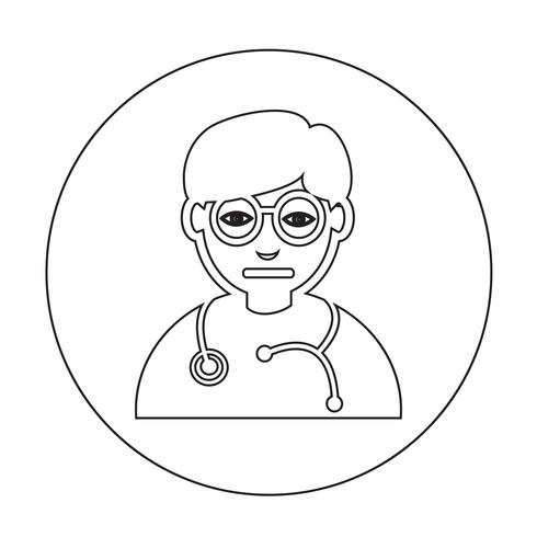 Dokter pictogram vector