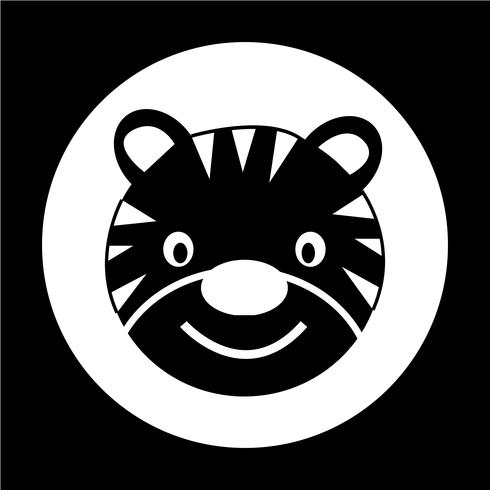 tijger pictogram vector