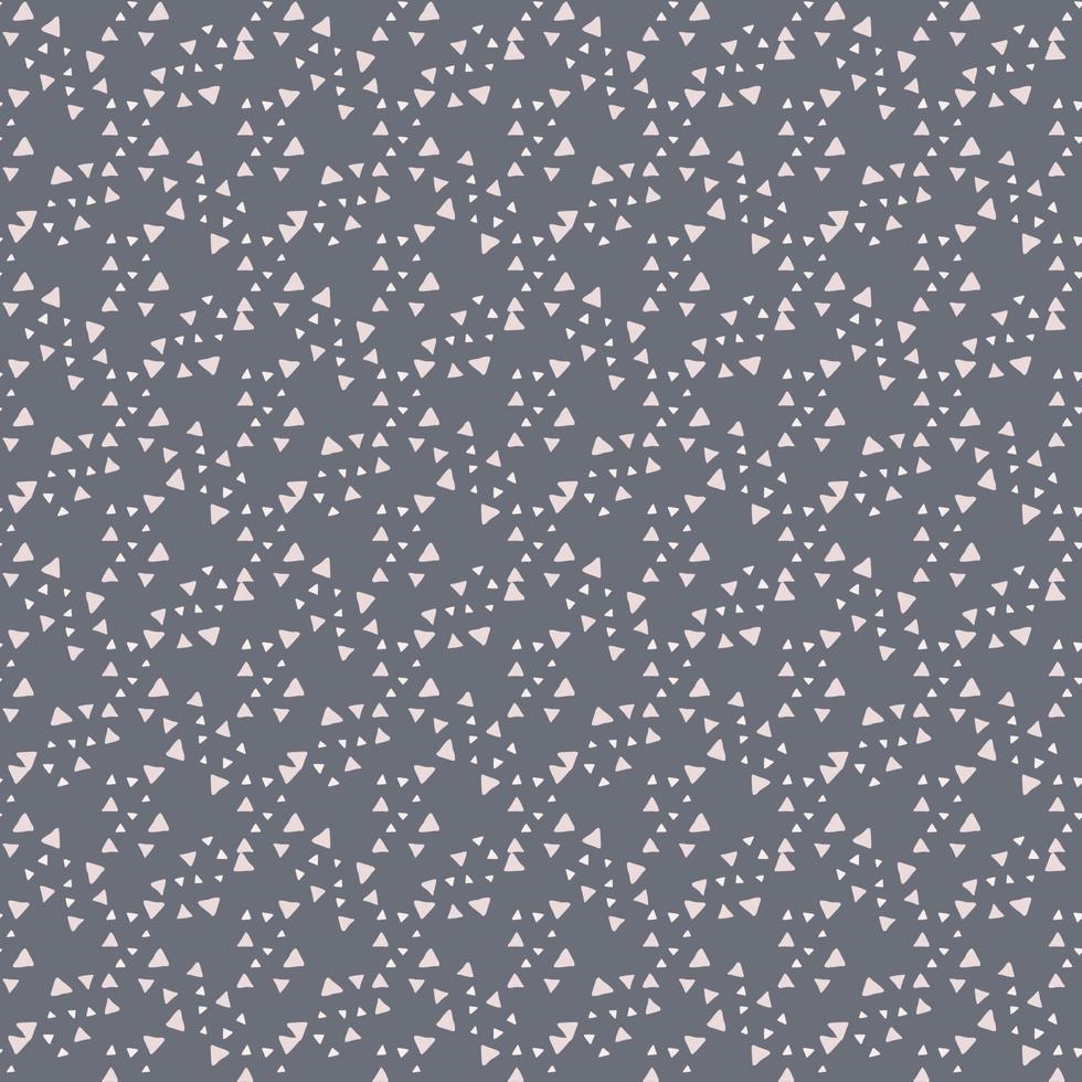 geometrisch patroon met kleine witte driehoekjes op blauwe achtergrond. vector