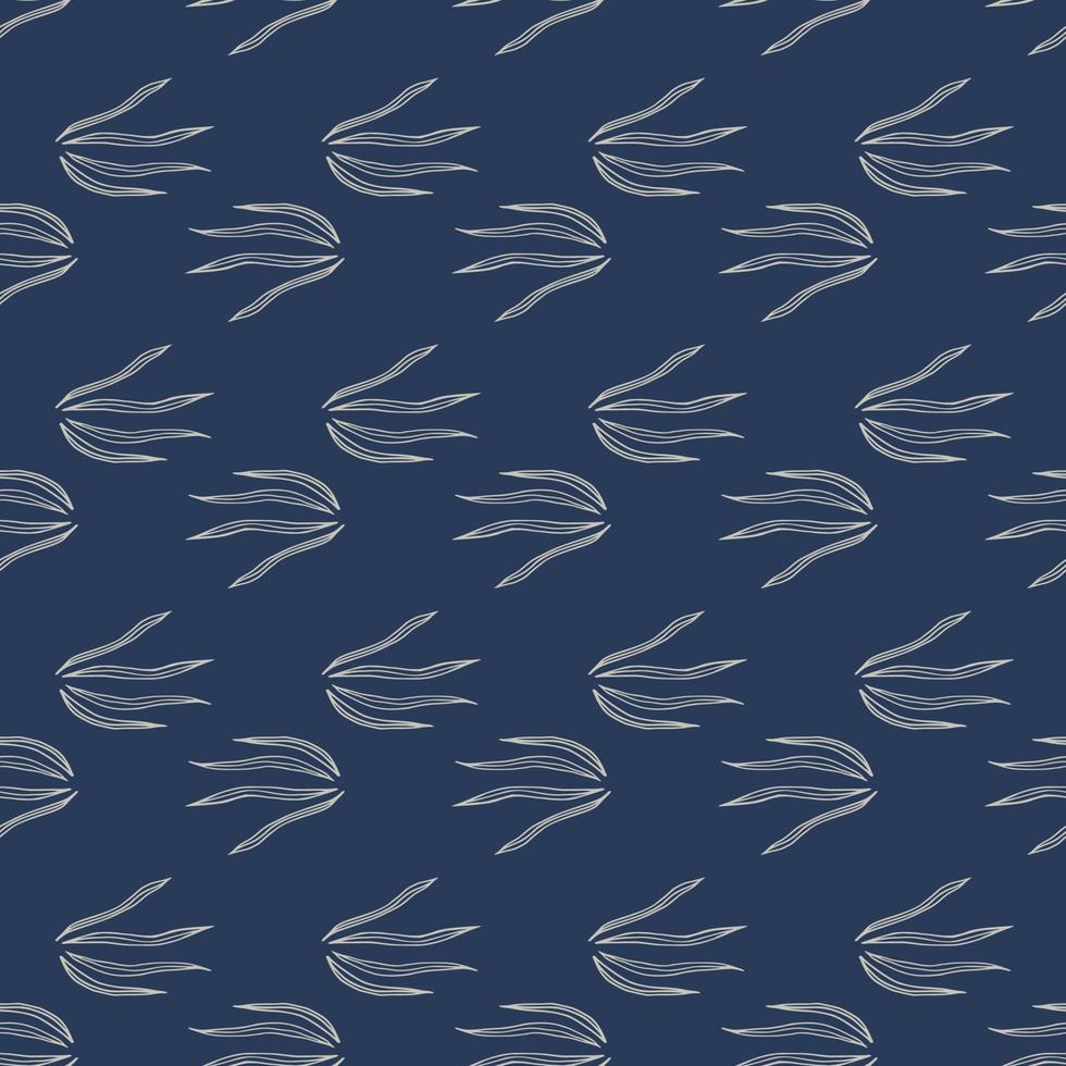 abstracte geometrische grass naadloze patroon op blauwe achtergrond. vector