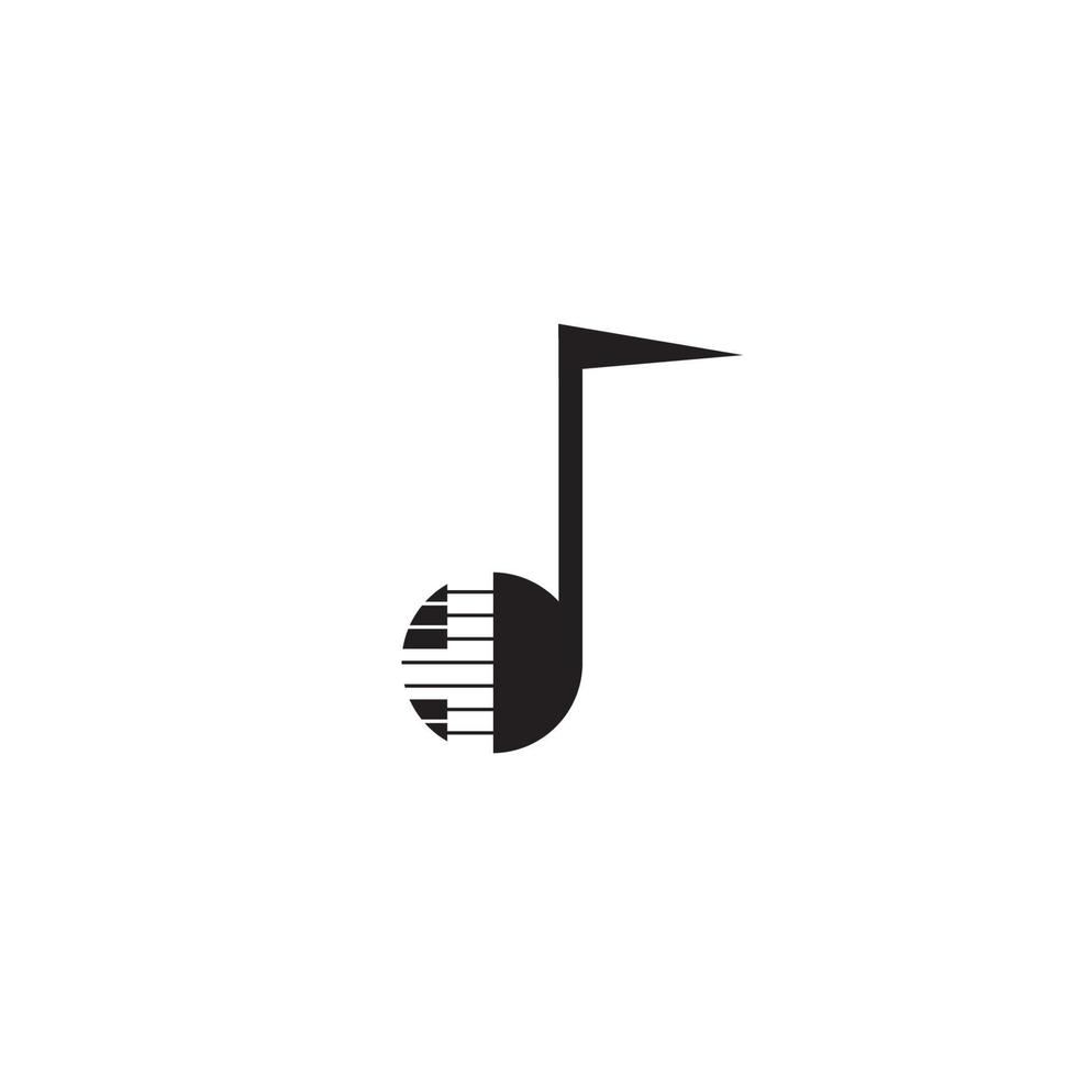 piano pictogram vector illustratie sjabloon