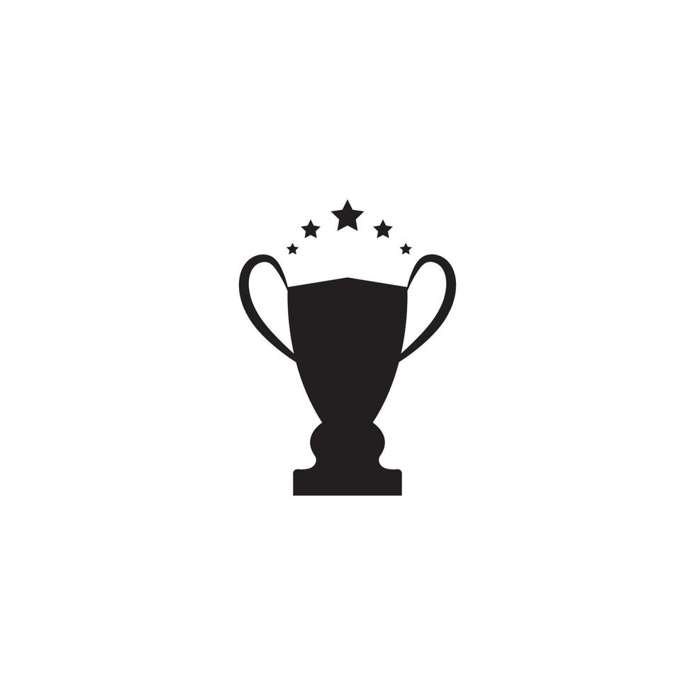 trofee vector logo icon.champions trofee logo pictogram voor winnaar award logo sjabloon