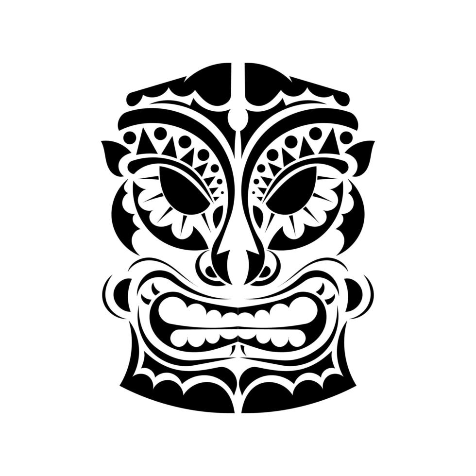 clipart tattoo masker van de japanse demon. goed voor prints, tatoeages en t-shirts. vector