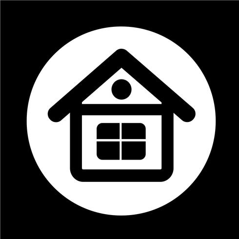 Onroerend goed huis pictogram vector