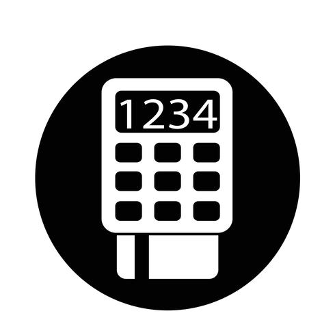 POS-terminalpictogram vector