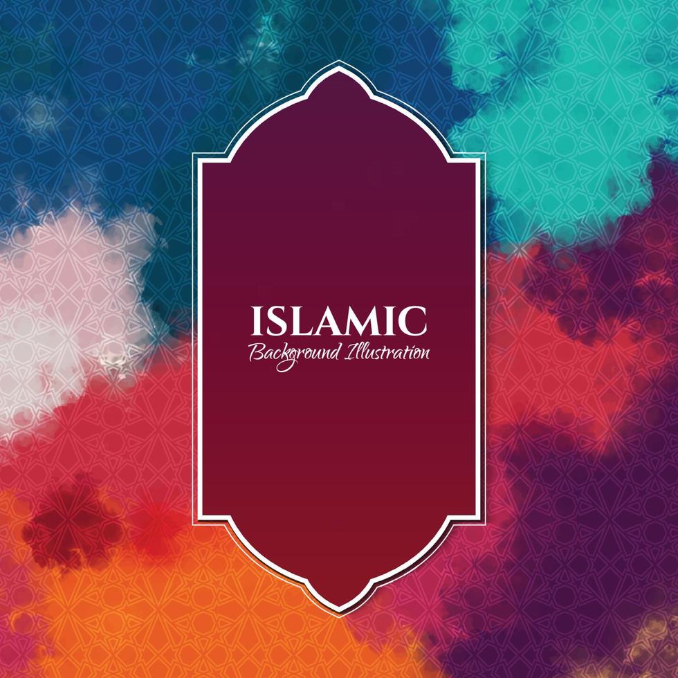 islamitische Arabische geometrische luxe achtergrond met elegant patroon vector