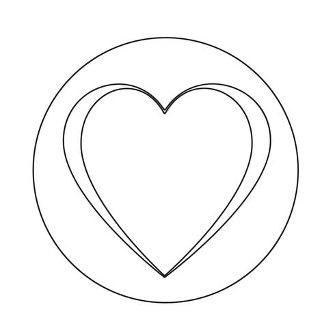 Love Heart pictogram vector