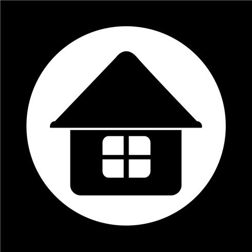 Onroerend goed huis pictogram vector