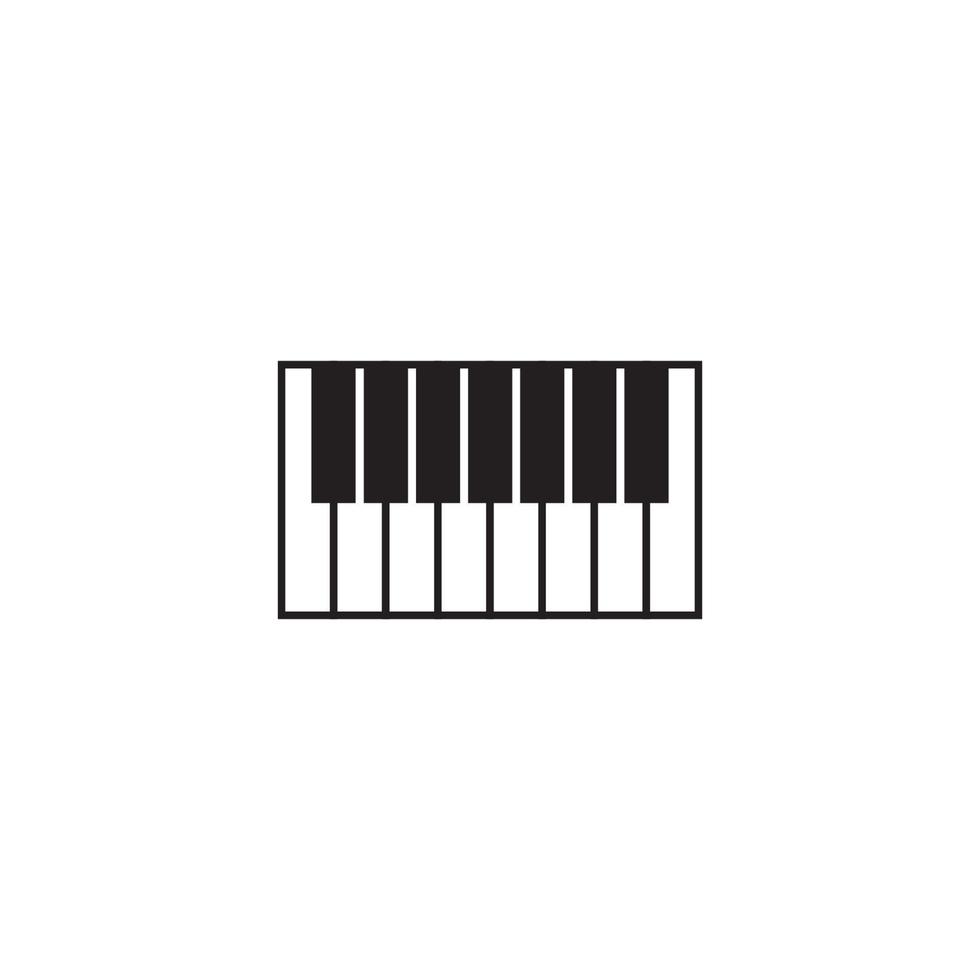 piano pictogram vector illustratie sjabloon