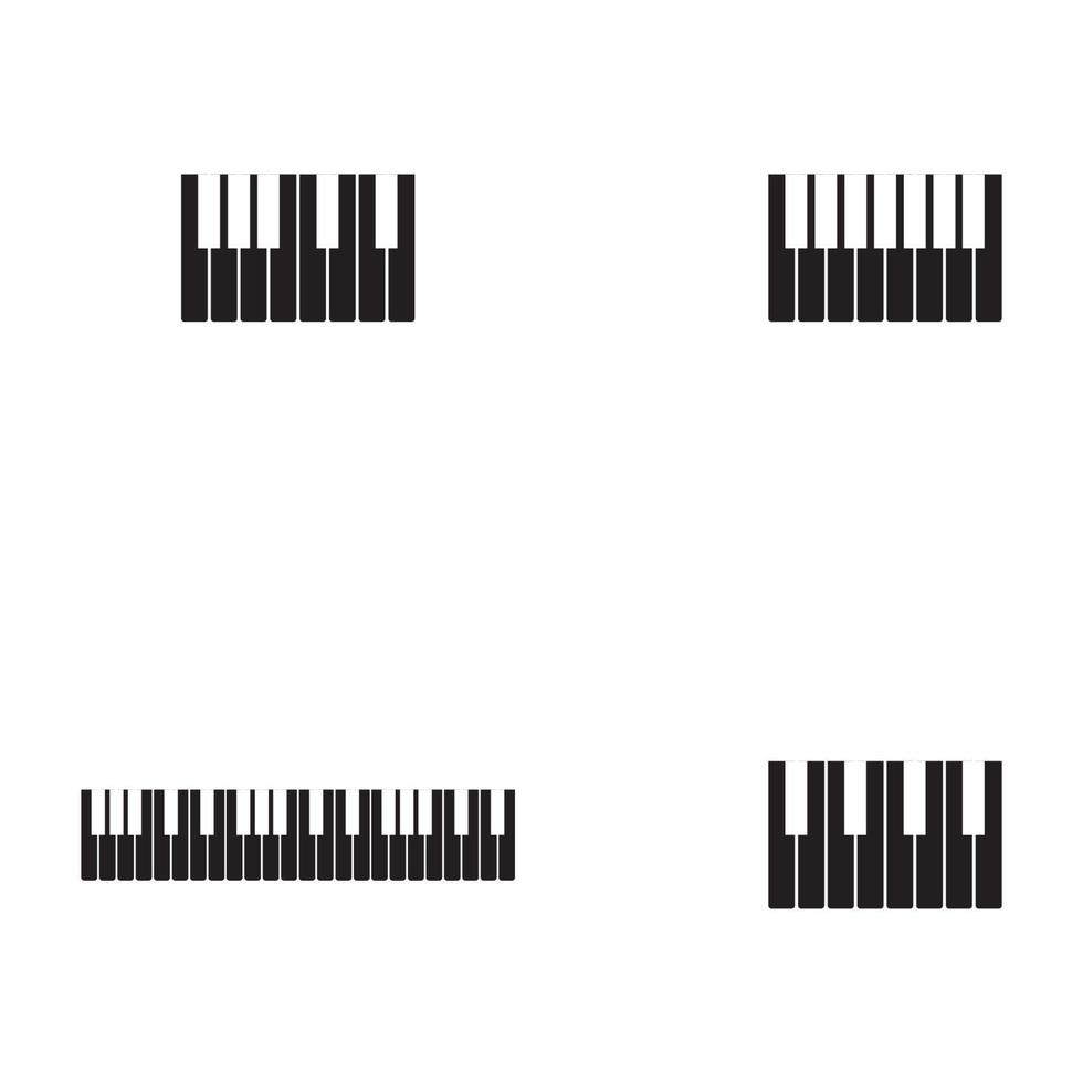 piano pictogram vector illustratie sjabloon