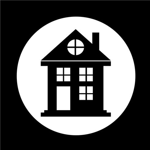 Onroerend goed huis pictogram vector