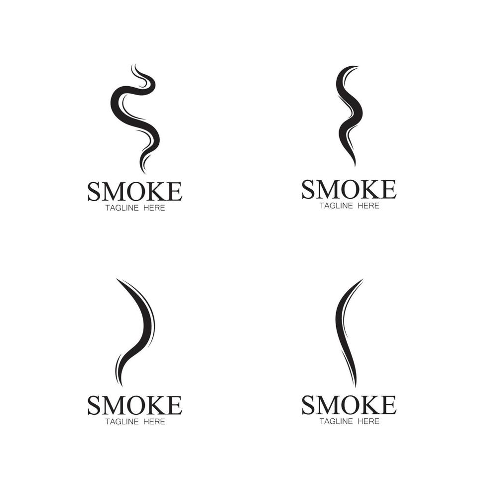 rook stoom pictogram logo afbeelding geïsoleerd op een witte achtergrond aroma verdampen pictogrammen. geuren vector lijn icoon heet aroma stinken of koken stoom symbolen ruiken of damp