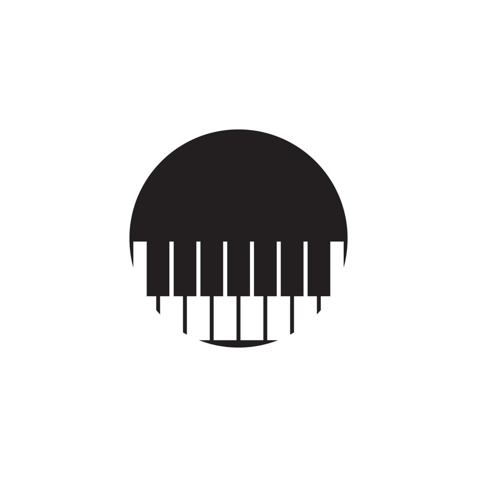 piano pictogram vector illustratie sjabloon