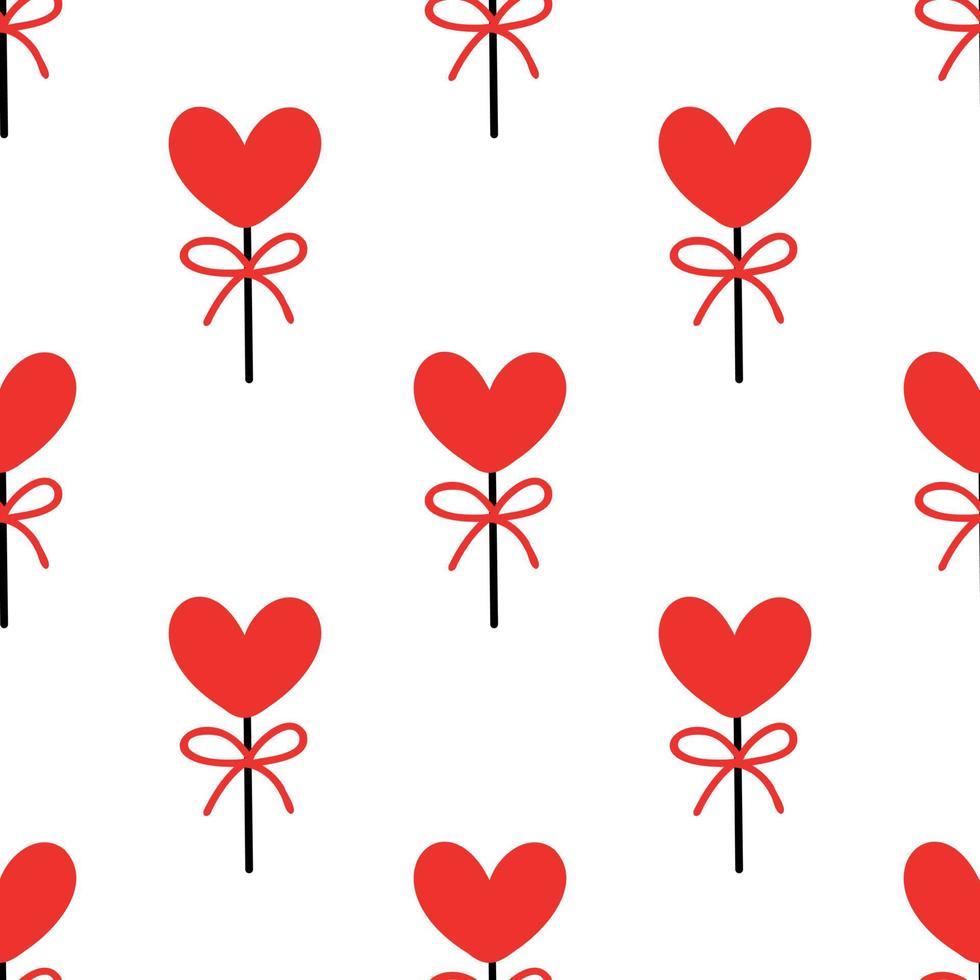 naadloos patroon met snoep voor Valentijnsdag. vector illustratie