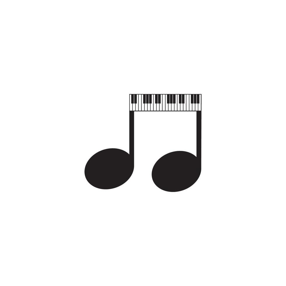 piano pictogram vector illustratie sjabloon