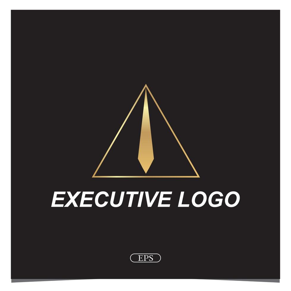luxe gouden executive logo vector
