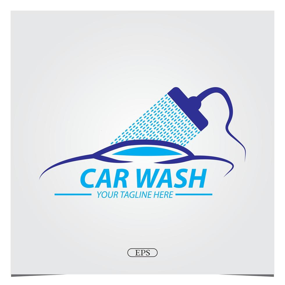 car wash logo premium elegante sjabloon vector eps 10