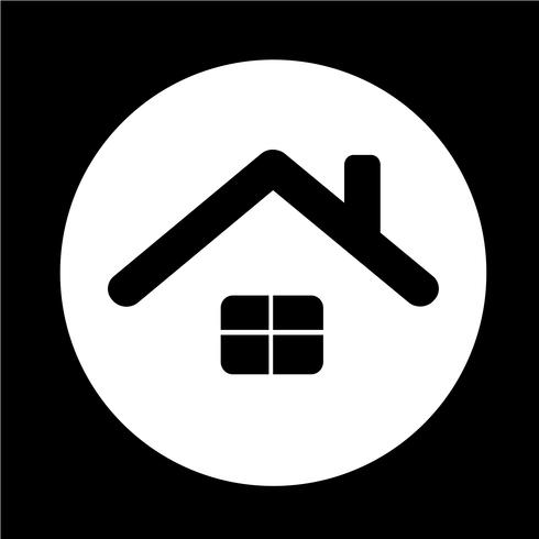 Onroerend goed huis pictogram vector