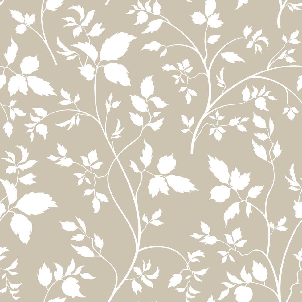 naadloze bloemmotief. bloemen met bladeren decoratieve textuur. bloeien natuur zomertuin getextureerde achtergrond vector