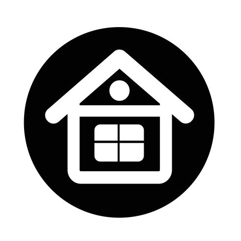 Onroerend goed huis pictogram vector