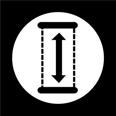 Hoogte pictogram vector