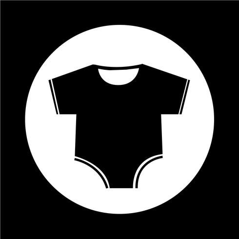 Baby kleding pictogram vector
