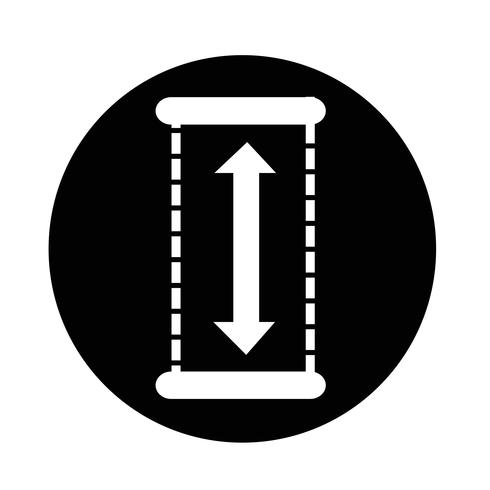 Hoogte pictogram vector