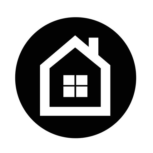 Onroerend goed huis pictogram vector