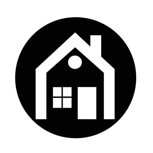 Onroerend goed huis pictogram vector