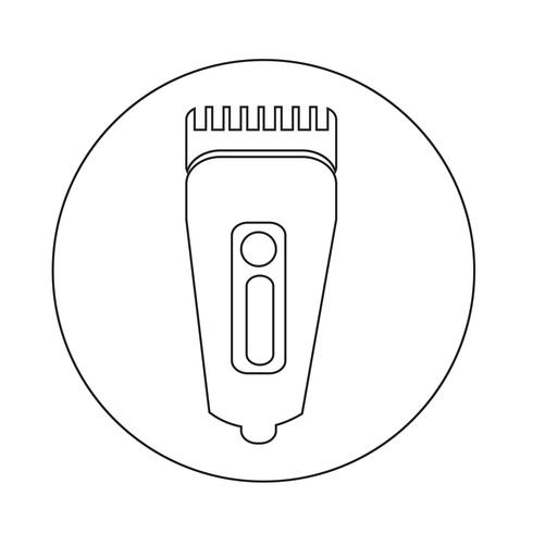 Scheerapparaat symbool hairclipper pictogram vector