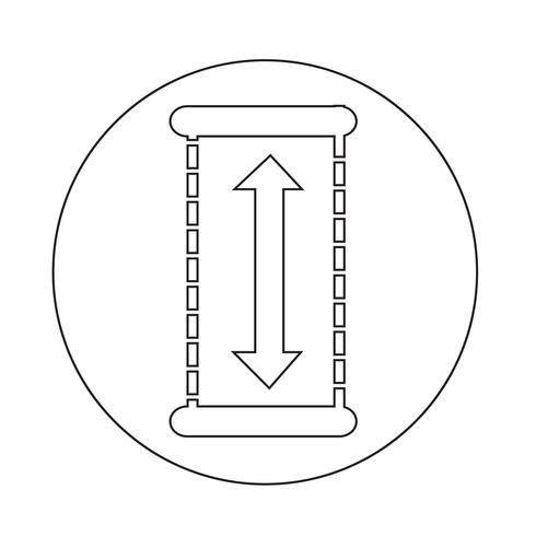 Hoogte pictogram vector