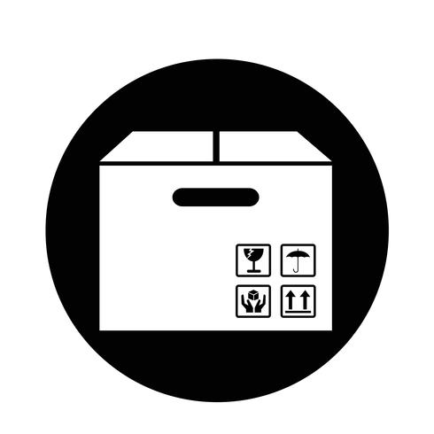 Box pakket pictogram vector