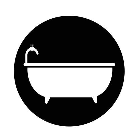 Badkuip pictogram vector