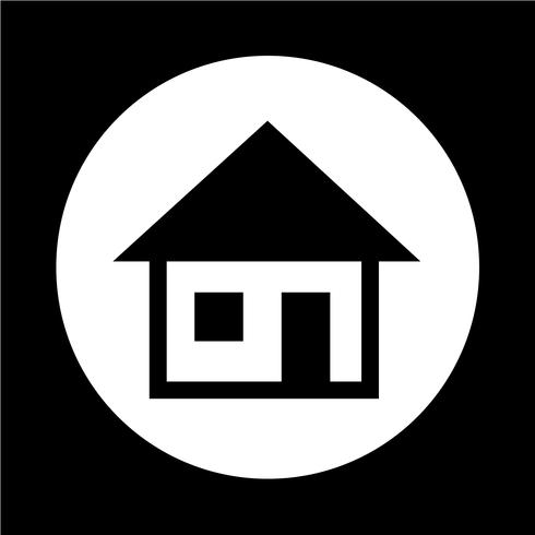 Onroerend goed huis pictogram vector