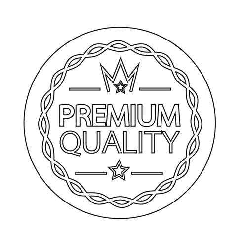 Premium kwaliteit kentekenpictogram vector