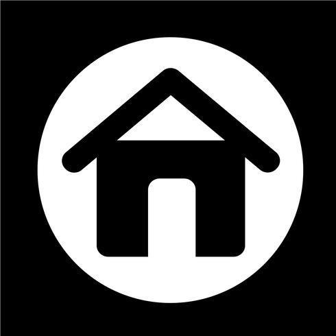 Onroerend goed huis pictogram vector