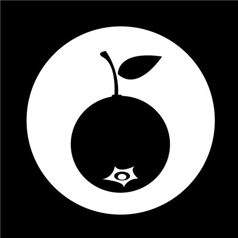 bosbes fruit pictogram vector